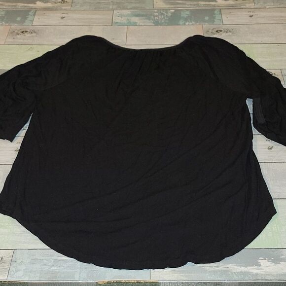 Cable & Gage Black Shirt/Top sz Large - Picture 5 of 6
